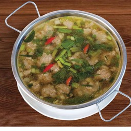 ต้มแซ่บพริกขี้หนูหมูสับ