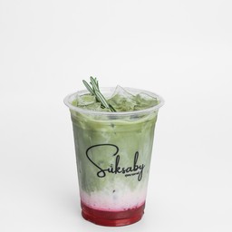 สตอเบอร์รี่มัทฉะ นมสด