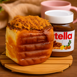 ปังปิ้งไส้นูเทลล่า+หมูหยอง