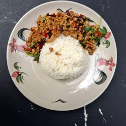 ผัดกระเพราหมูสับ