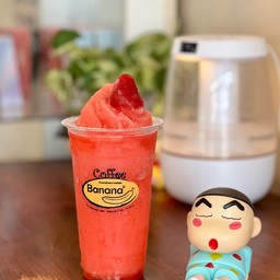 สตอเบอรี่ปั่น พร้อมเนื้อสตอเบอรี่เลยค้าบ