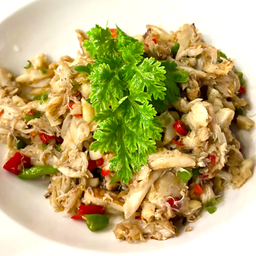 เนื้อปูผัดพริกขี้หนูสด