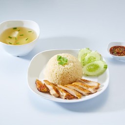 ข้าวมันไก่ทอด