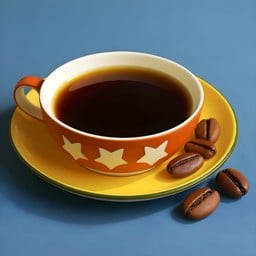 เนสกาแฟใส่นมสด - ร้อน