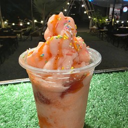 สตรอเบอรี่โยเกิร์ตปั่น