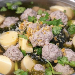 ต้มจืดหมูสับสาหร่ายทะเล (หม้อไฟ)