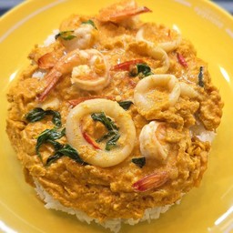 ข้าวไข่ข้นห่อหมกทะเลรวม