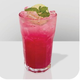 นํ้าแดงโซดาเย็น