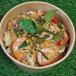 ข้าวไข่ข้นห่อหมกทะเล