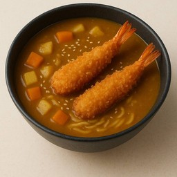 ราเมนแกงกระหรี่กุ้งตอปิโด