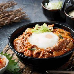 ข้าวหน้าหมูสไลด์ ไข่ออนเซ็น