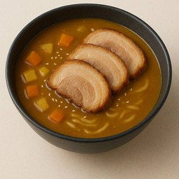 ราเมนแกงกระหรี่หมูชาชู