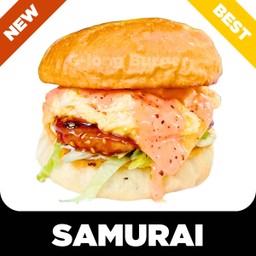 เบอร์เกอร์ หมู ซามูไร ชีส