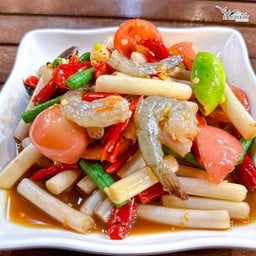 ตำไหลบัวกุ้งสด