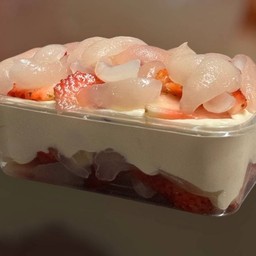 ไม่มีฐานไม่ใส่แครกเกอร์ด้านล่าง (เน้นครีมเน้นผลไม้) ทำสดใหม่10นาที