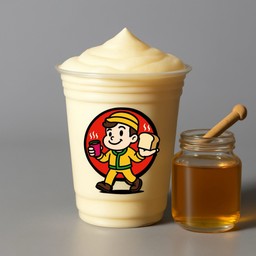 นมสดน้ำผึ้ง - ปั่น