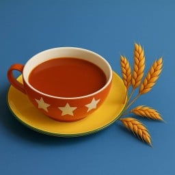 ชาใต้ นมสด ไวท์มอลต์ - ร้อน