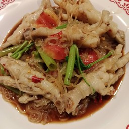 ตำเส้นเล็กขาไก่(ปลาร้า)