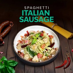 Spaghetti  Italian Sausage
