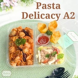 ครบรสอิ่มคุ้มในกล่องเดียว Pasta Delicacy A2 สปาเก็ตตี้ต้มยำกุ้งป๊อบ / เกี๊ยวกรอบห่อชีส / สลัดทูน่ารสแซ่บ