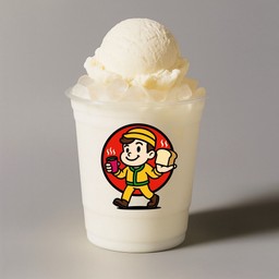 นมสด ไอศกรีมวนิลา-เย็น