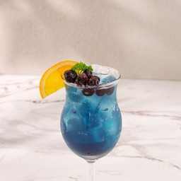 บลูเบอร์รี่บลูฮาวายโซดา Blueberry Blue Hawaii Soda