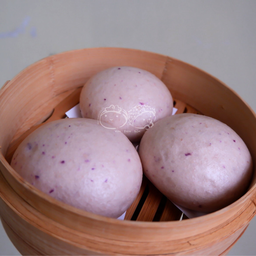 หมั่นโถวเผือกหอม&กะหล่ำปลีม่วง 1 ชิ้น (Mantou Taro & Purple cabbage)