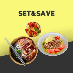 ชุดเซ็ตไก่ย่างซอสเทอริยากิ