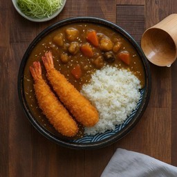 ข้าวแกงกระหรี่ กุ้งตอปิโด