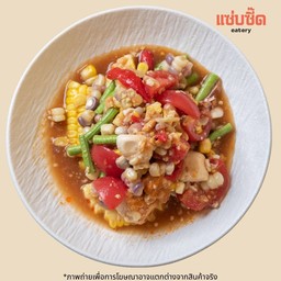 ตำข้าวโพด ไข่เค็ม