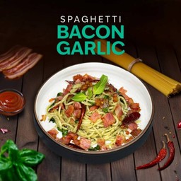 Spaghetti  Bacon  Garlic