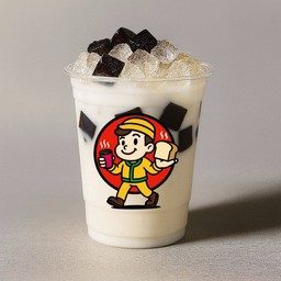 เฉาก๊วย นมสด - เย็น