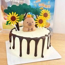 ครึ่งปอนด์ เค้กคาปิบารา เขียนข้อความได้