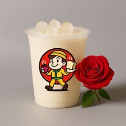 นมสด กุหลาบ - เย็น