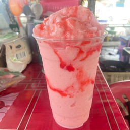 สตอเบอรีนมสดปั่น