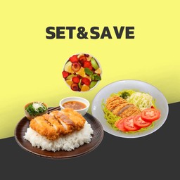 ชุดเซ็ตไก่ทอดซอสเทอริยากิข้าวไก่ทอดซอสเทอริยากิ  