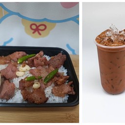 แหนมสันคอหมูทอด+โกโก้