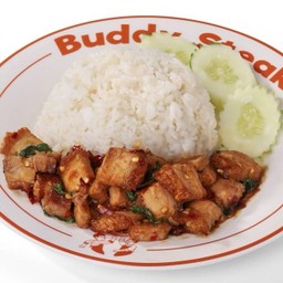 ข้าวกะเพราหมูกรอบ