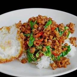 ข้าวไข่ข้น กาแฟสด