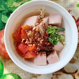 ข้าวฟืนถั่วดินน้ำมะเขือเทศ