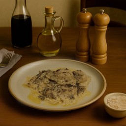 Ravioli Alfredo & Truffles