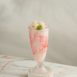 ลิ้นจี่ นมสด ปั่น lychee smoothie