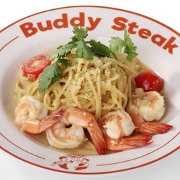 สปาเกตตี้ซอสครีมซีฟู๊ดกุ้ง