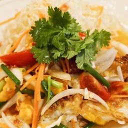 ยำไข่ดาว+หมูสับ