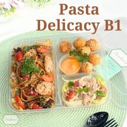 ครบรสอิ่มคุ้มในกล่องเดียว Pasta Delicacy B1 สปาเก็ตตี้หมูนุ่มผัดขี้เมา / Say Cheese / สลัดทูน่ารสแซ่บ
