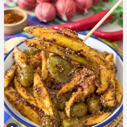 ผลไม้ดองรวม คลุกน้ำปลาร้าแจ่ว