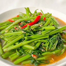 ผัดผักบุ้ง(กับข้าว)