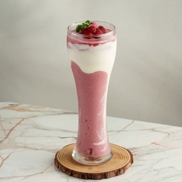 ราสเบอร์รี่ สมูทตี้โยเกิร์ต Raspberry Yogurt Smoothie