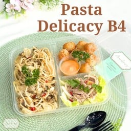 ครบรสอิ่มคุ้มในกล่องเดียว Pasta Delicacy B4 สปาเก็ตตี้หอยลายผัดกระเทียมพริกขี้หนูสด / Say Cheese / สลัดทูน่ารสแซ่บ