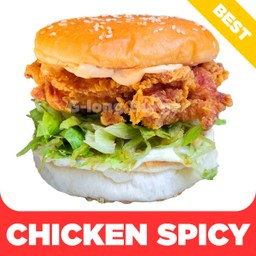 เบอร์เกอร์ไก่ทอด ฮอทแอนด์สไปซี่